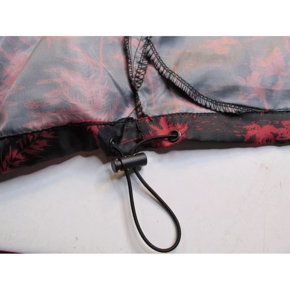 Sunrise Kingdom Waterproof Windbreaker Hawaiian Style Black/Red Size Large - Picture 9 of 15